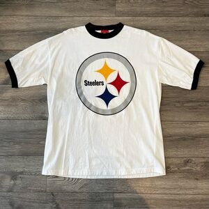 Pittsburgh Steelers NFL Vintage Big Logo Short Sleeve Men’s Unisex T-Shirt 2XL